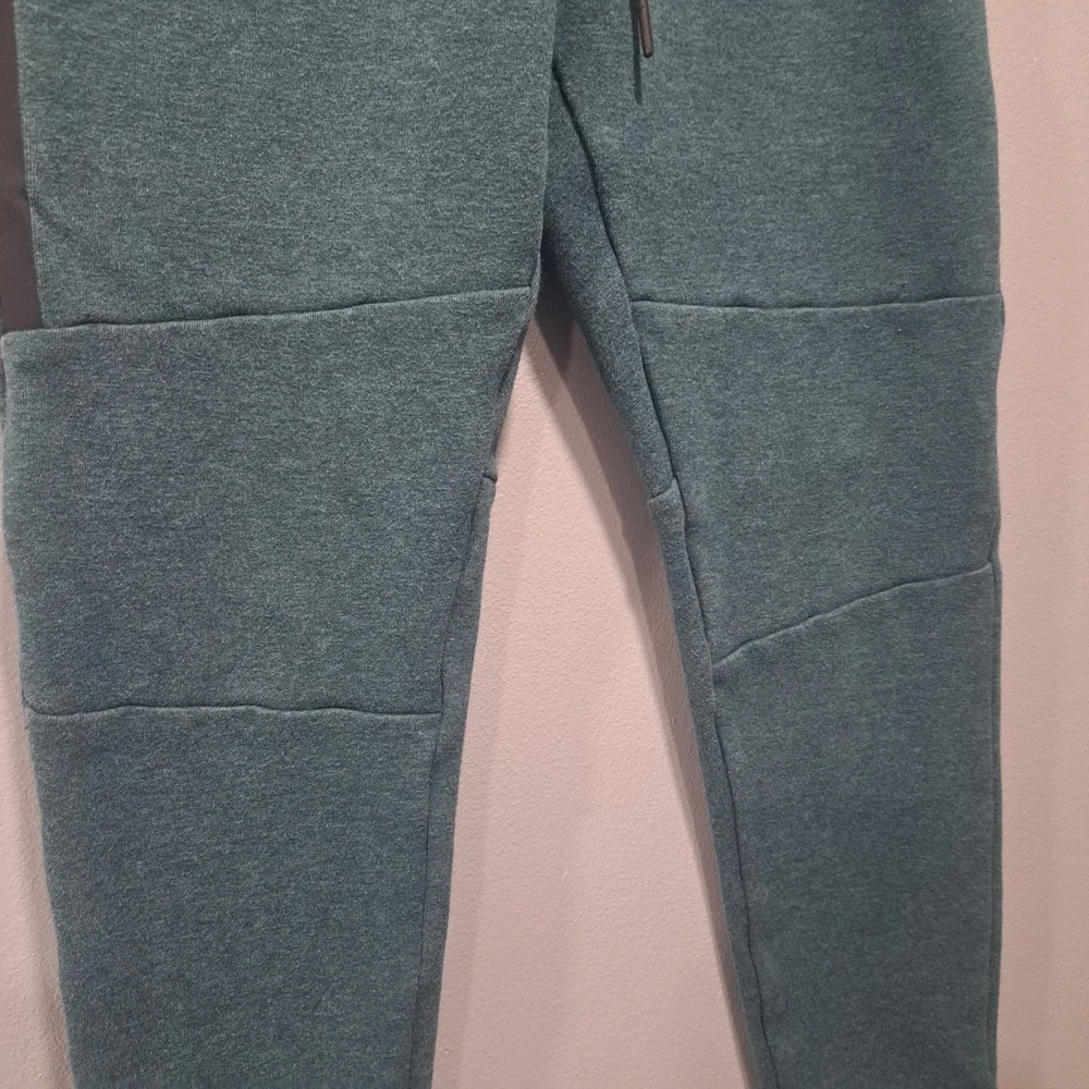 American Eagle Flex Joggers‎ XS Teal Green Athletic Sweatpants Zipper Pockets